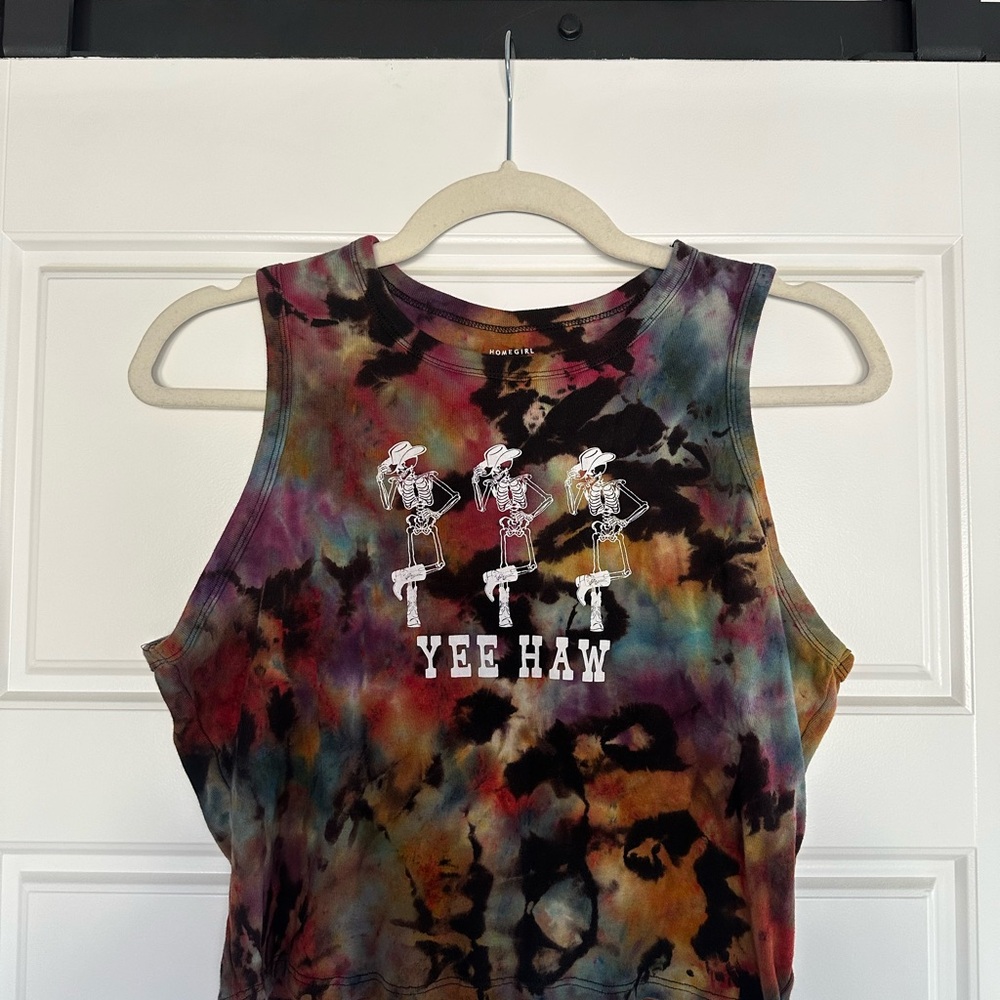 Tie-Dye Yee Haw Tank Top